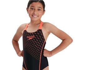 Speedo Badpak medley orange/black Girl